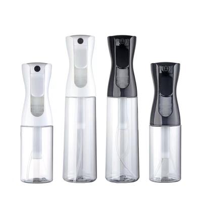 China 200ml 300ml 500ml Hair Salon Cosmetic Plastic Continuous Spray Bottle, Empty Refillable Fine Mist Trigger Spray Bottle for sale