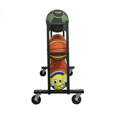 China Custom Sprots Basketball Ball Storage Rack Cart For Outdoor for sale