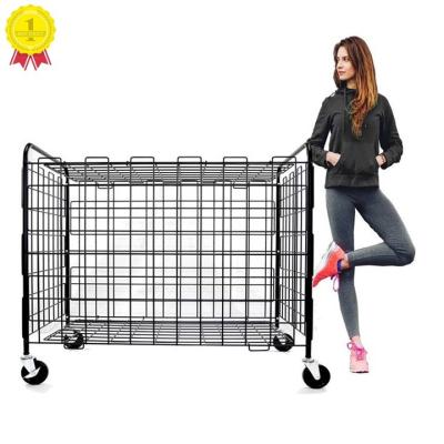 China Durable Basketball Metal Racks Basketbal Cart Customized for sale