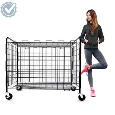 China Durable Basketball Metal Racks Tennis Hoop Gym Equipment for sale