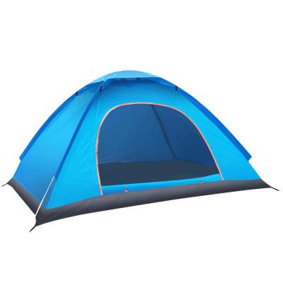 China Portable Outdoor Full Automatic Gear Open Camping Tent Diagonal Tying Type Beach Tent for sale