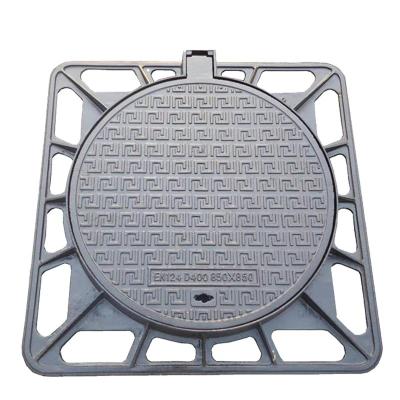 China Carports GUESS Square Round Ductile Iron Manhole Cover En124 Access Cover China Sewer Cover for sale