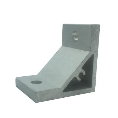 China Industry 90 Degree Aluminum Extrusion Bracket Profile Connector for sale