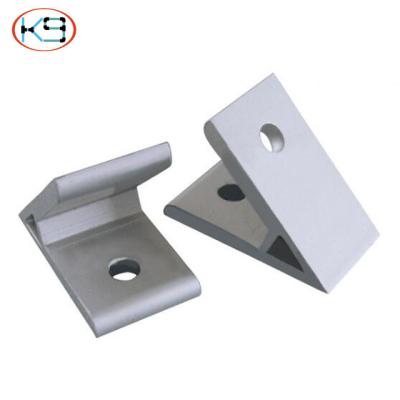 China Industrial Bracket 45/90 Industrial Extrusion T Slot Aluminum Profile Accessories Angle Connector for sale