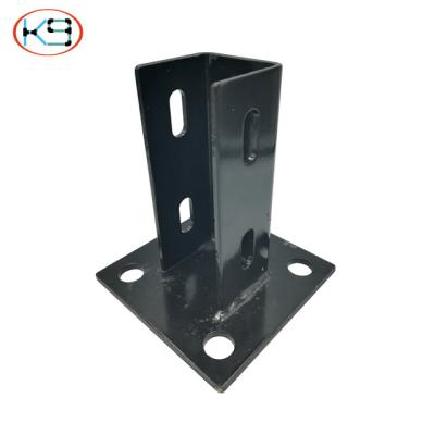 China Industrial aluminum profiles foot bracket profile foot for fixing protection boards and safety fencing to fhoor for sale