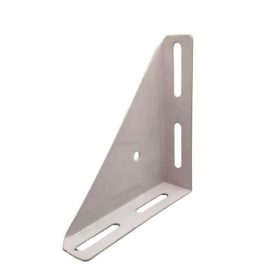 China door & Steel Window Bracket Black Powder Coating Stamping Sheet Part Bracket Bending Fastener Assemble Fixing Plate Corner Triangle Shape for sale