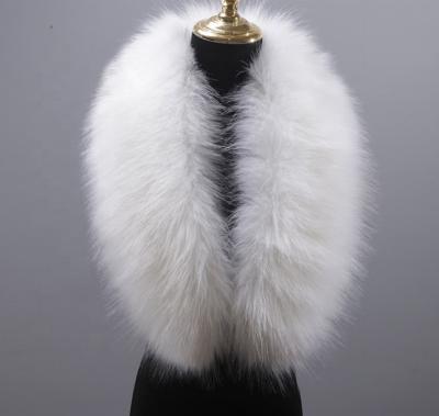 China Wholesale Cheap Auto Upholstery Price Faux Fox Fur Collar Scarf Trim Fur Coat Collar for sale