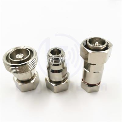 China Custom Brass Free Samples High Quality RF 4.3-10 Male To 7/16 Female DIN RF Adapter Connector for sale