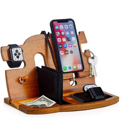 China PORTABLE Phone Docking Station, Nightstand Organizer, Wooden Docking Station Nightstand Organizer for Men for sale