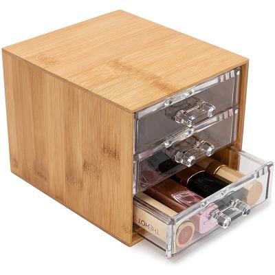 China Workable Organizer Box, Cosmetic Countertop Drawers Makeup Display Cases with Drawers, Cosmetic Organizer Great for Bedroom Dresser for sale