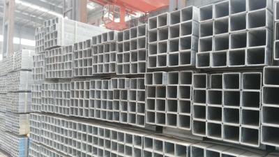 China Square and Rectangle Shape Galvanized Steel Pipe Hot Dipped in ASTM GB Standard for Structure for sale