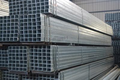 China Small Size Galvanized Steel Pipe / Round / Rectangle / Square GI Pipe for Structure Frames for sale