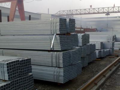 China ERW Welding Galvanized Steel Square Pipe / Galvanized Steel Tube for Outdoor Structure for sale