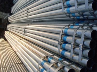 China ASTM A53 / BS1387 / EN39 Galvanized Steel Pipe Round Steel Pipe for Gas and Water for sale