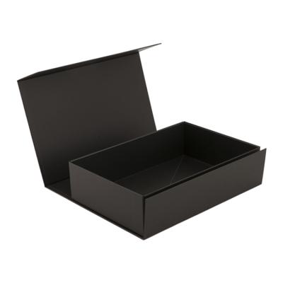 China Wholesale High Recyclable Rectangular Black Magnetic Gift Boxes for sale