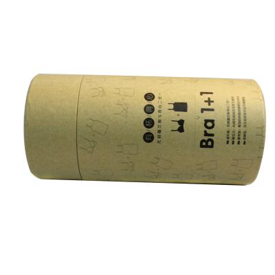 China Recyclable Useful Recycled Cylindrical Kraft Paper Round Tube Gift Wine Bottle Cardboard Box for sale