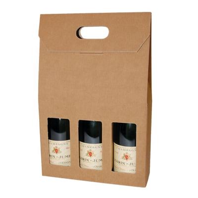 China Factory Price Recyclable High Quality Eco - Friendly Leather Material Made Custom Design Elegant Wine Bottle Gift Packaging Boxes for sale