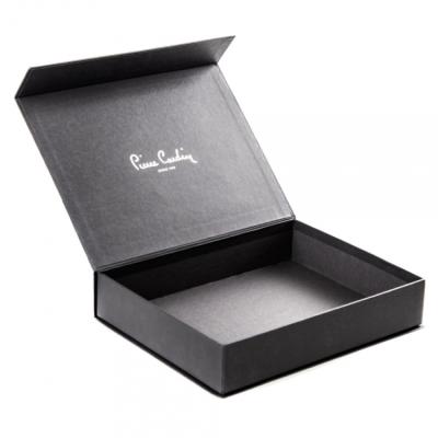 China Recyclable High Quality Black Cardboard Satin Lined Gift Boxes for sale