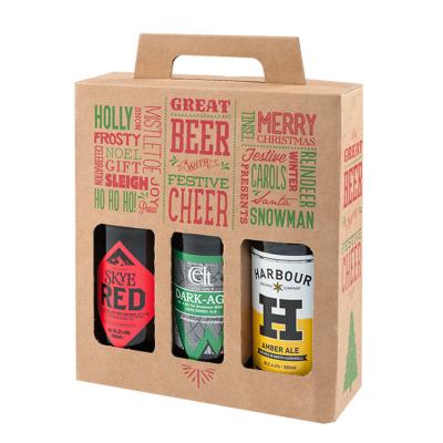 China Recyclable Promotional Customized 6 Bottle Beer Packaging Box for sale