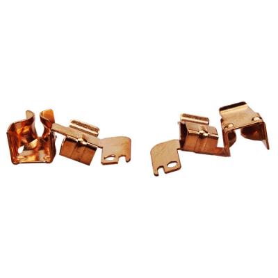 China Electric progressive mold brass parts stamping standard sheet parts china power plug copper parts for sale