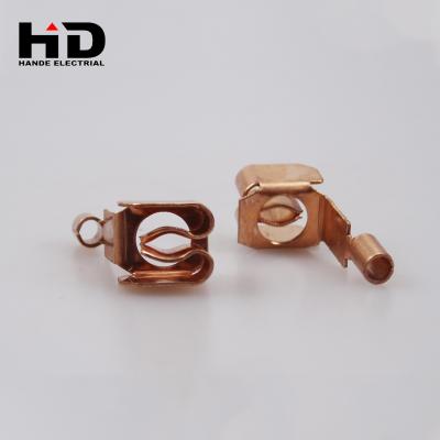 China Brass Terminal Accessories Spare Parts Electronic Connection Socket Contact for sale