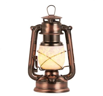 China Outdoor Rechargeable Lantern , Hanging Flame Light Metal Lantern With Switch Button For Indoor And Outdoor for sale