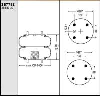 China Mola de ar industrial Goodyear do Firestone W01-358-7782 2B14-359 FD530-35 544 à venda