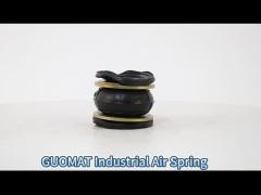 Single Convoluted Rubber Air Spring GF40/60-1 Industrial Air Bellow Without Plate