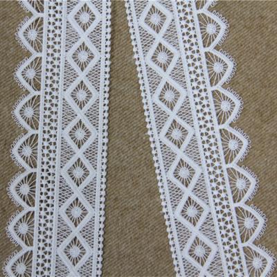 China Durable Polyester Fancy Design Lace Up Trim For Dress Decoration for sale