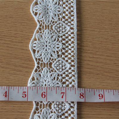 China New Arrival Water Soluble African French Lace Fabrics Floral Lace for sale