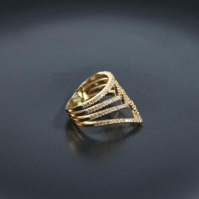 China New Arrival TRENDY Crown Shape Princess Girls 18k Real Gold Plated Ring For Women Jewelry for sale