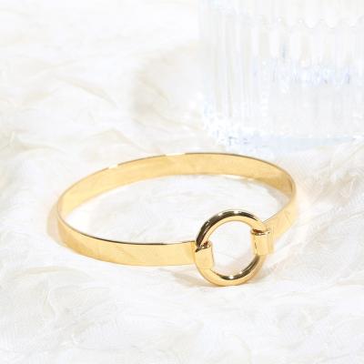 China CLASSIC 2022 Fashion 14k Real Gold Bangles High Quality Charm Custom Brass Bracelets For Women Gift Jewelry for sale