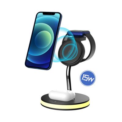 China Wholesale Mobile Wireless Charging Charger Car Holder For iPhone 3 In 1 Charger Samsung Wireless Charger Radio for sale