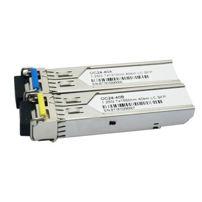 China Ethernet transmission B&ton 1000base-bx40-u SFP 1.25g Bidi 40km Glc-bx40-u-i for sale