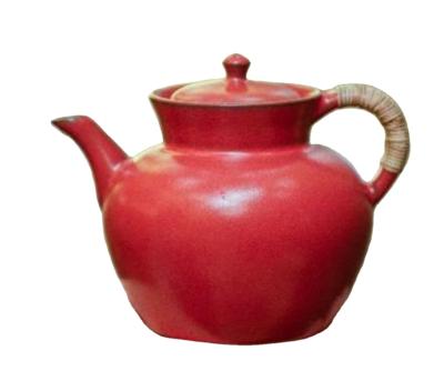 China WITH LID Style Old Rock Mud Soda Luster Old Rock Chinese Antique Mud Hawthorn Red Handmade Handmade Boiled Teapot Kettle Set for sale