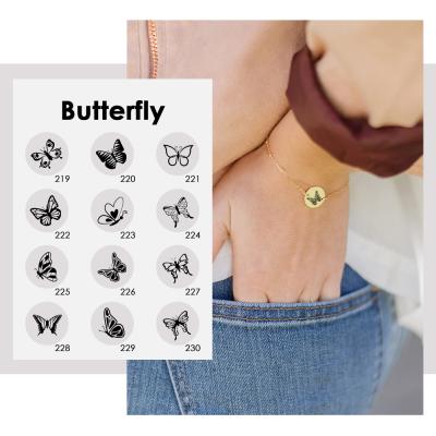 China Tasty 316l Stainless Steel JUJIE Brazalete Mariposa Butterfly Bracelet Jewelry Environmentally Baby Friendly For Women for sale