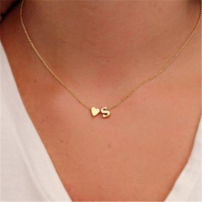 China Environmentally Friendly Female Combination Love Letters JUJIE 26 Necklace Stainless Steel DIY Jewelry Classic Pendant Necklace for sale