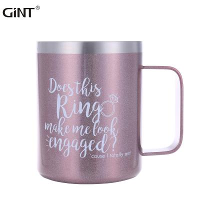 China Popular Gint 2021 New Design Disposable Stainless Steel Cup With Double Holder Wall Vacuum Water Cup for sale