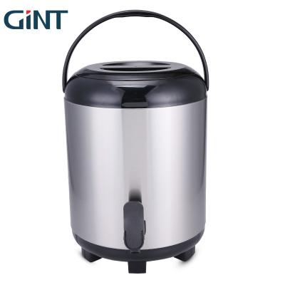 China Gint 8L Insulated Top Selling Outdoor Milk Tea Jug Portable Stainless Steel Water Cooler Handled Jugs For Drinking for sale