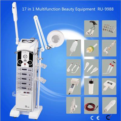 China Portable High Quality Multifunctional 19 in 1 Ion Photon Ultrasonic Skin Care Machine Cynthia RU 9988 for sale