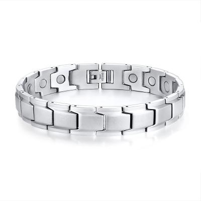 China Wholesale Custom Energy CLASSIC Arthritis Health Magnets Stainless Steel Men Magnetic Jewelry Bracelet for sale