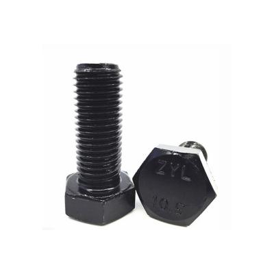 China 10.9 Steel 12.9 Hex Bolt High Strength Black Oxide Hexagon Bolt With Cheap Price for sale