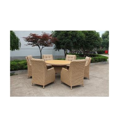 China 7 Piece Modern Outdoor Patio Furniture Set Round Table For Dining Room for sale