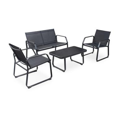 China Modern Outdoor 4 Piece Patio Dining Chair Set With Arms for sale