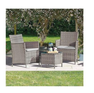 China Outdoor Rattan Modern Patio Furniture Wicker Sofa Set of 3 for sale