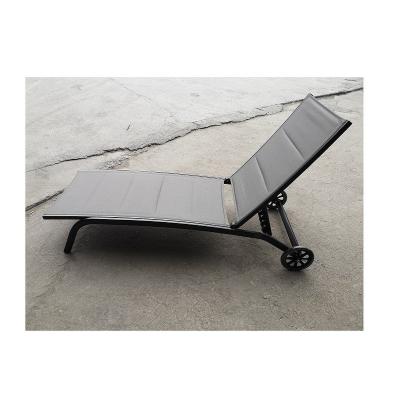 China Modern Outdoor Sun Folding Chaise Lounge Chair Bed With Five Speed ​​Adjustment for sale