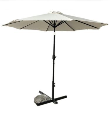 China Modern 2.7M/3M Steel Parasol Market Garden Patio Umbrella Around Sun Protection UV50+ Water Proof No Tilt for sale