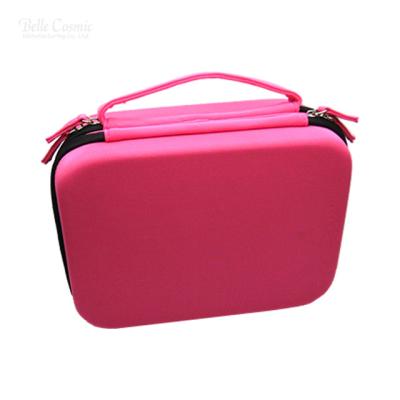 China Normcore / Minimalist Functional EVA Overnight Women Makeup Handbag Makeup Case With Double Zipper for sale