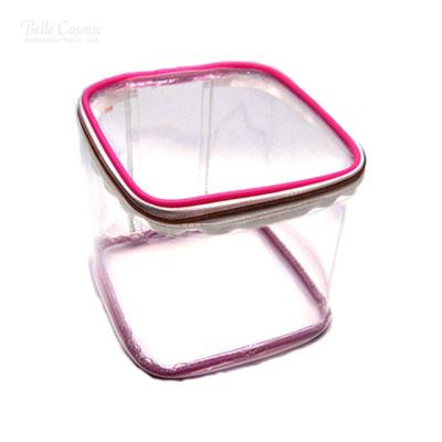 China Normcore / Hot Selling Transparent Portable Cosmetic Bag Waterproof Leather Brush Makeup Bag Minimalist TPU Bag For Outdoor for sale