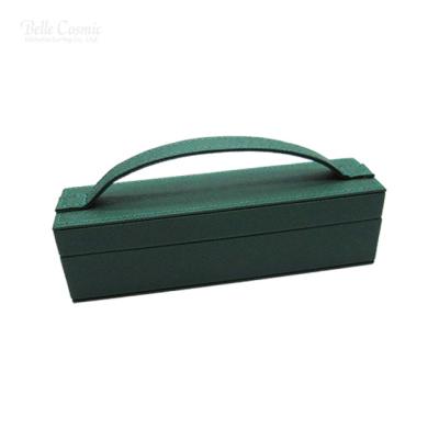 China Fashion High Quality PU Leather Functional Portable Cosmetic Make Up Case for sale